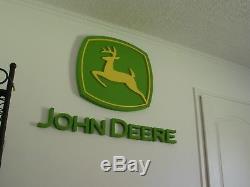 John Deere 3D Logo 2000 Sign Letter Wall decor Tractor Farm Room