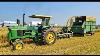 John Deere 4020 Tractor Harvesting Oats