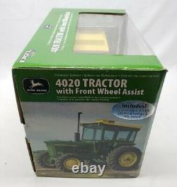 John Deere 4020 Tractor With Front Wheel Assist / FWA & Cab By Ertl 1/16 Scale