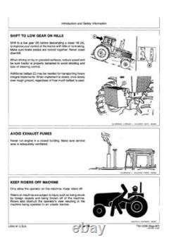 John Deere 4050, 4250, 4450, 4650, 4850 Tractor Service Manual Repair Shop Book