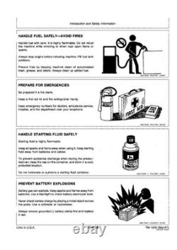 John Deere 4050, 4250, 4450, 4650, 4850 Tractor Service Manual Repair Shop Book