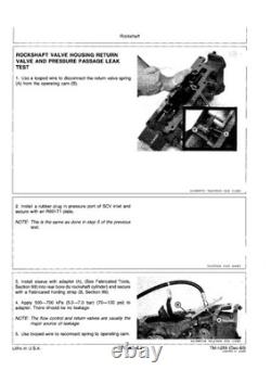 John Deere 4050, 4250, 4450, 4650, 4850 Tractor Service Manual Repair Shop Book