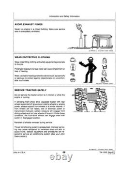 John Deere 4050, 4250, 4450 Tractor Service Manual Repair Shop Technical Book
