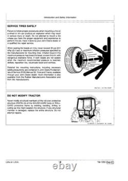 John Deere 4050, 4250, 4450 Tractor Service Manual Repair Shop Technical Book