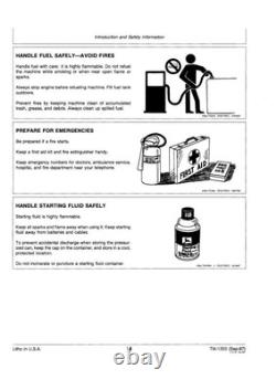 John Deere 4050, 4250, 4450 Tractor Service Manual Repair Shop Technical Book