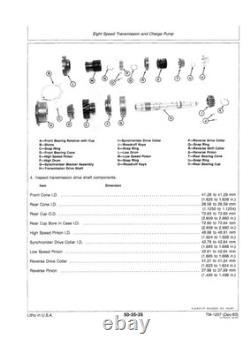John Deere 4050, 4250, 4450 Tractor Service Manual Repair Shop Technical Book