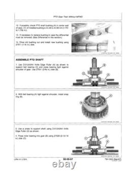 John Deere 4050, 4250, 4450 Tractor Service Manual Repair Shop Technical Book