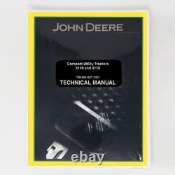 John Deere 4110, 4115 Utility Tractor Service Repair Technical Manual TM1984