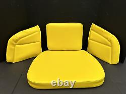 John Deere 435, 430, 1010 tractor, seat cushion set Yellow made in USA