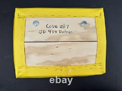 John Deere 435, 430, 1010 tractor, seat cushion set Yellow made in USA