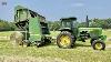 John Deere 4430 Tractor Baling Hay