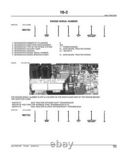 John Deere 4430 Tractor Parts Catalog Manual