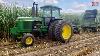 John Deere 4455 Tractor Chopping Corn