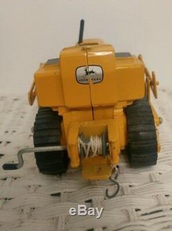 John Deere 450 Crawler Dozer Tractor Toy Ertl 1/16 In Ice Cream Box With Winch