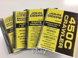 John Deere 450c Crawler Dozer Loader Service Operators Parts Manual 1,000 Pages