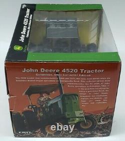 John Deere 4520 Diesel Tractor With Duals & ROPS By Ertl 1/16 Gun Metal Finish