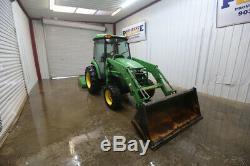 John Deere 4520 Hst Cab Tractor Loader, Ac/heat, Radio, Hst, 4x4