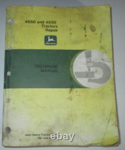 John Deere 4650 4850 Tractor Service Shop Repair Technical Manual JD OEM! 9/87