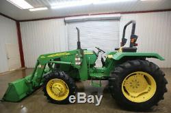 John Deere 5045e Tractor Loader, Open Rops, 4x4, And Ready To Work