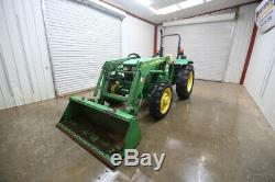 John Deere 5045e Tractor Loader, Open Rops, 4x4, And Ready To Work