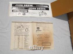 John Deere 520 YELLOW Industrial Pedal Tractor & Trailer Barn Find In Orig Boxes