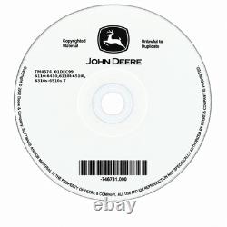 John Deere 6110 6210 6310 6410 6510L 6310S 6410S 6510S Repair Manual TM4574 CD