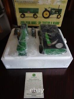 John Deere 70 Tractor & Wagon 1/16 Diecast & Case 6355 Whittler Rc2 Ertl 2003