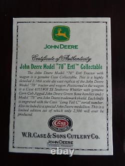 John Deere 70 Tractor & Wagon 1/16 Diecast & Case 6355 Whittler Rc2 Ertl 2003