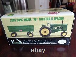 John Deere 70 Tractor & Wagon 1/16 Diecast & Case 6355 Whittler Rc2 Ertl 2003