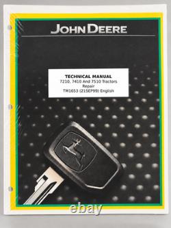 John Deere 7210, 7410, 7510 Tractor Service Repair Technical Manual TM1653