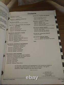 John Deere 7405 Tractor Service & Operation & Test Manual Set TM6014 TM6015
