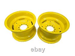 John Deere 755, 855, 955 Tractor Set of Two Rear Rims JD Part # AM102096 Size 15