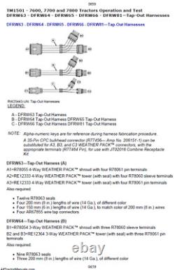 John Deere 7600 7700 7800 Tractor Genuine technical Operation Test manual TM1501