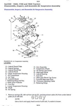John Deere 7600 7700 7800 Tractor Repair Technical Manual Service TM1500