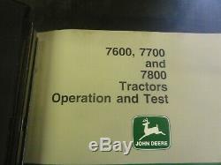 John Deere 7600 7700 and 7800 Tractors Technical Manual TM1501