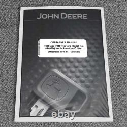 John Deere 78307930 Tractor Owners Operators Manual OMRE578538