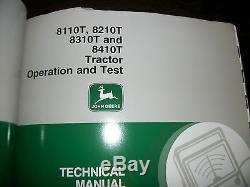 John Deere 8110t 8210t 8310t 8410t Tractors Diagnostic Operation & Test Manual
