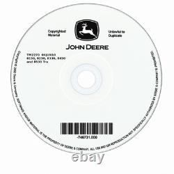 John Deere 8130 8230 8330 8430 8530 Tractor Repair Technical Manual TM2270 CD