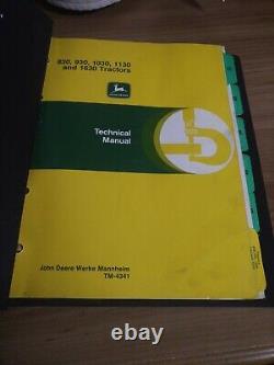 John Deere 830 930 1030 1130 1630 Tractors Service Repair Manual TM4341