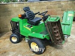 John Deere 900 4WD Diesel Cylinder Ride on Mower tractor 3 gang mower Yanmar