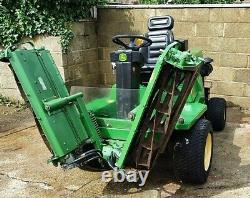 John Deere 900 4WD Diesel Cylinder Ride on Mower tractor 3 gang mower Yanmar