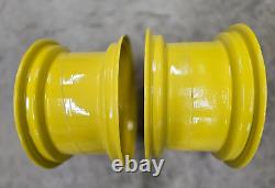John Deere 955 Tractor Set of Two Front R4 Rims Part # AM119727 23 X 8.50 X 12
