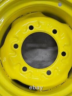 John Deere 955 Tractor Set of Two Front R4 Rims Part # AM119727 23 X 8.50 X 12