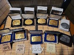 John Deere Belt Buckle collection 10 pieces Christmas Tractors Limited Editions