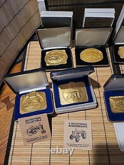 John Deere Belt Buckle collection 10 pieces Christmas Tractors Limited Editions