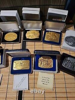 John Deere Belt Buckle collection 10 pieces Christmas Tractors Limited Editions