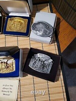 John Deere Belt Buckle collection 10 pieces Christmas Tractors Limited Editions