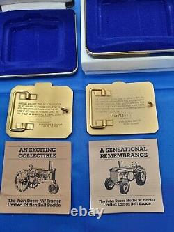 John Deere Belt Buckle collection 10 pieces Christmas Tractors Limited Editions