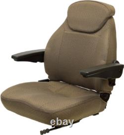 John Deere Brown Fabric Seat 6110 6110L 6120 6120L 6200 6210 6300 6400 6403 etc