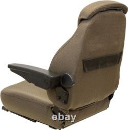 John Deere Brown Fabric Seat 6110 6110L 6120 6120L 6200 6210 6300 6400 6403 etc